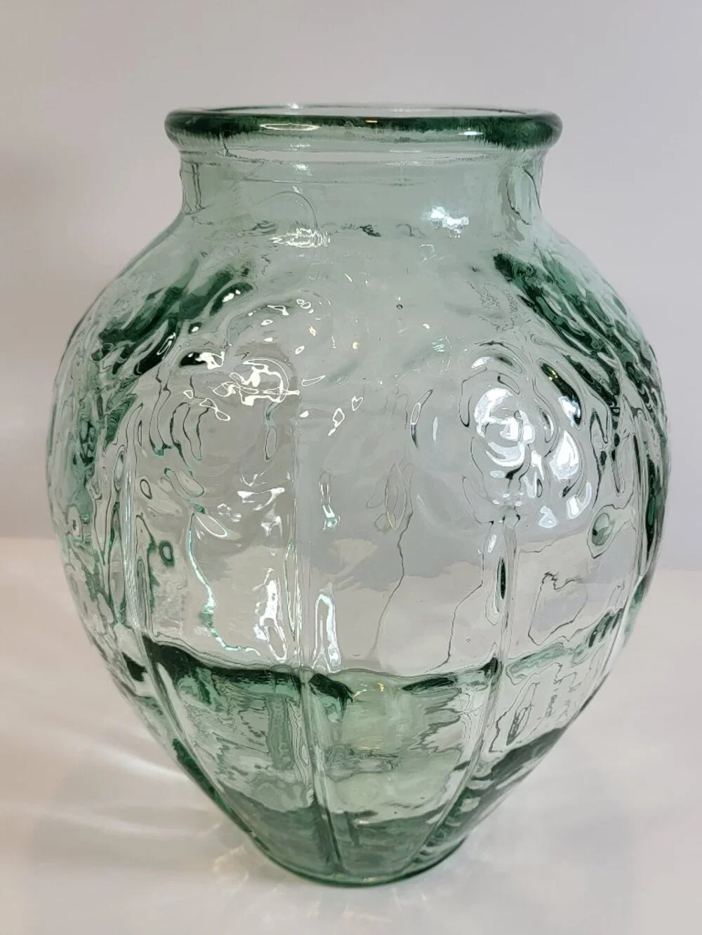 Niemen Stolle‎ Vintage Art Deco Large Vase Transparent 1920-1949 Poland